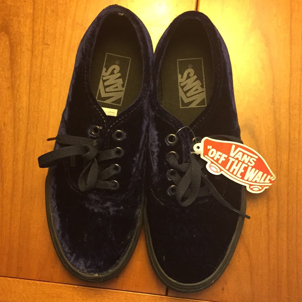 VANS Authentic blue velvet. Special Edition!